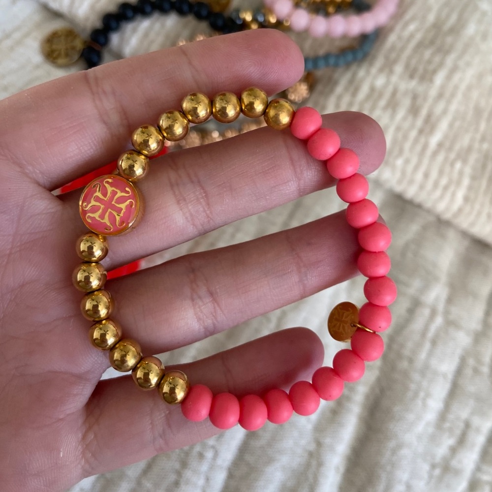 Coral pink cuff